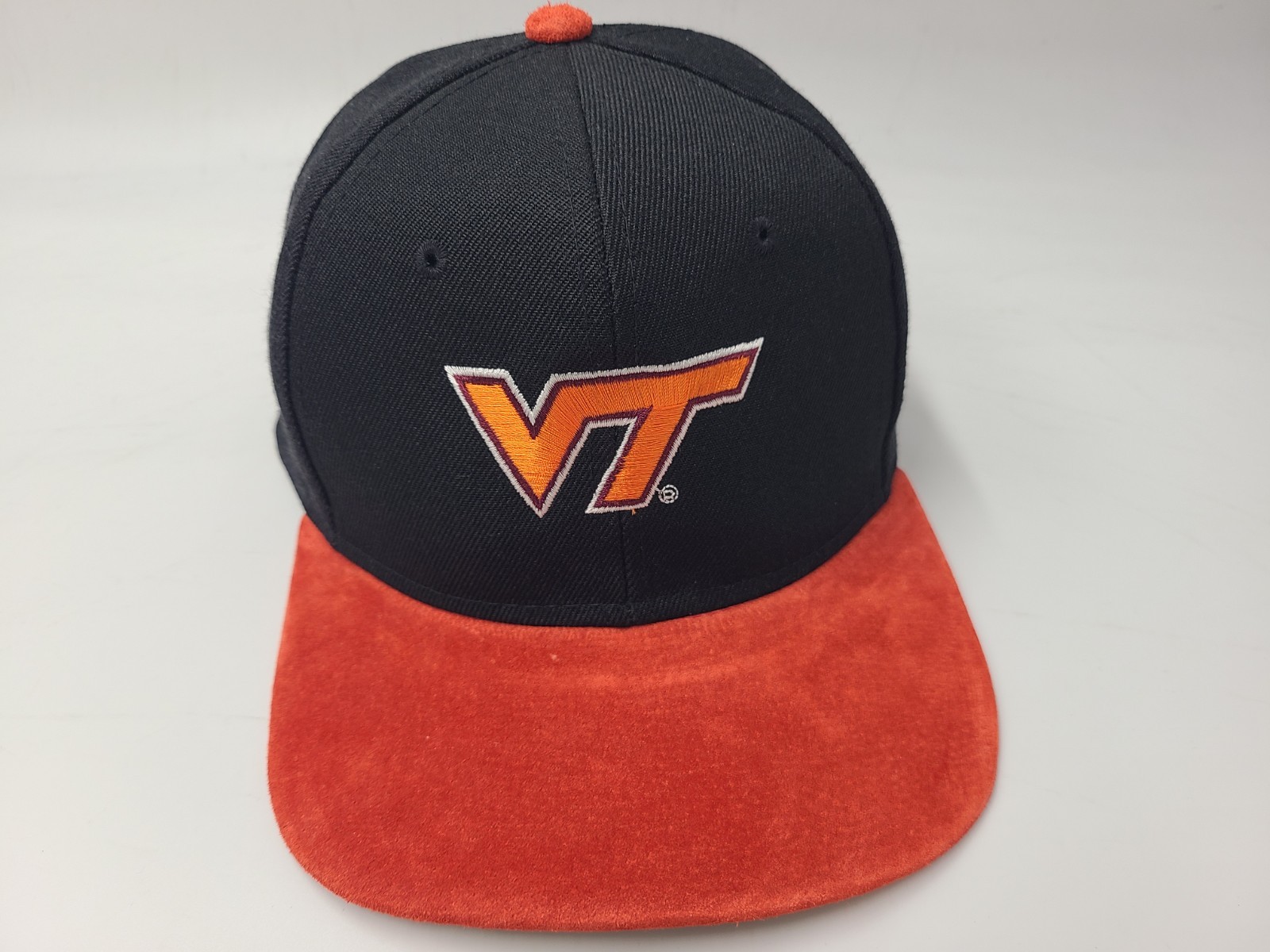 Vintage Virginia Tech Hokies Headmaster Snapback Hat Cap Wool Blend NCAA Black