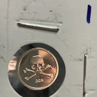 MSG 1g .999 Silver Round Fine Silver Skull and Crossbones Design