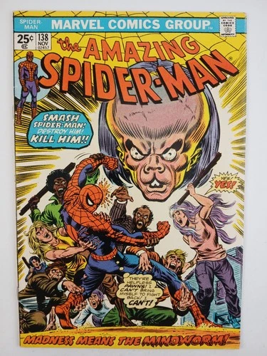 The Amazing Spider-Man #138 VF 8.0 (Marvel 1974) 1st Mindworm