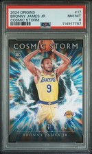 2024 PANINI ORIGINS #17 BRONNY JAMES JR. COSMIC STORM PSA NM-MT 8