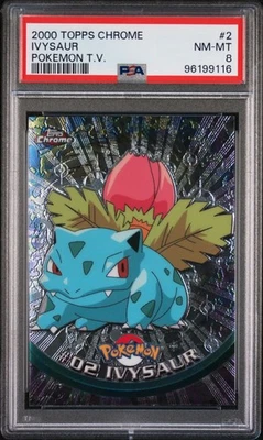 2000 TOPPS CHROME POKEMON T.V. 2 IVYSAUR | PSA 8 - Image 1 of 2