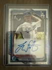 JUSTIN WROBLESKI 2024 BOWMAN CHROME 1ST SPECKLE AUTO #/299 L.A DODGERS