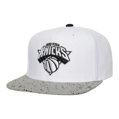 New York Knicks NBA Mitchell & Ness Cement Top Snapback