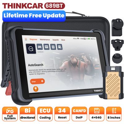 ThinkScan 689BT OBD2 Scanner Bidirectional CAN FD DOIP with Free Updates 2026 US