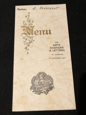 menü der kunst wissenschaft und briefe 1981