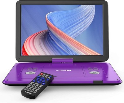 BOIFUN 17.5'' Portable DVD Player with Swivel Screen,Remote Control,Region Free