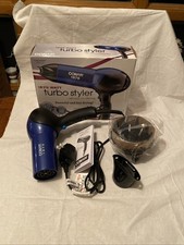 Conair Dryer 1875 Turbo Dry Hair Quickly W/Concentrator  Dark Blue  Brand new