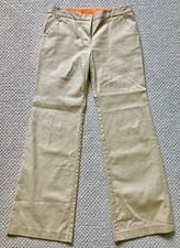 Tory Burch Tan Khaki Pants Dressy Cotton Womens Size 12 Excellent Condition