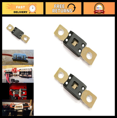 2-Pack 60 Amp Time Delay Bolt Fuse, 32V High-Current Stud M8, Automotive/Marine