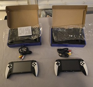 X9 Console de jeu portable rétro avec 5,5 pouces HD Console de jeu portable rétro 2Pcs