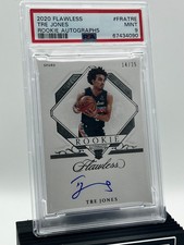 2020-21 Panini Flawless Rookie Autographs #14/25 PSA MINT 9 Tre Jones Rookie