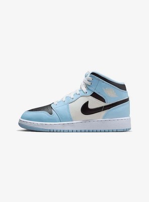 Air Jordan 1 Mid Ice Blue (2022) 37.5 EU 555112-401 24H VERSAND 