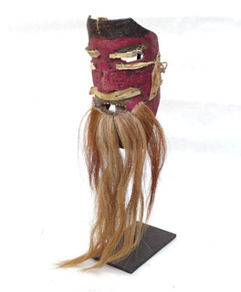 OLD Antique Mexican Folk Art "Rastreros" Tiacaloleros Dance Mask Chilolo Yaqui?