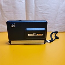 Kodak Disc 4100 Vintage Disc Film Camera w/ Wrist Strap Black/Silver