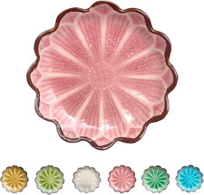 Ceramic Spoon Rest for Stove Top, Flower Cute Spoon Rest for Kitchen Counter, Co