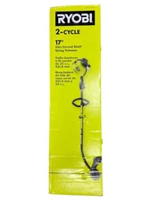 (READ DESCRIPTION) Ryobi 25cc 2-Cycle Full Crank Curved Shaft Gas String Trimmer