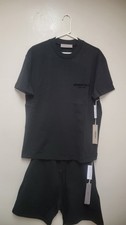 Fear of God Essentials Black Men's T-Shirt  Shorts Set