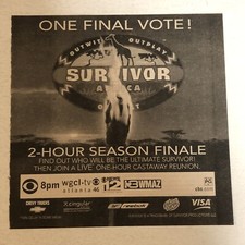 Survivor Africa Tv Guide  Print Ad Season Finale Tps14