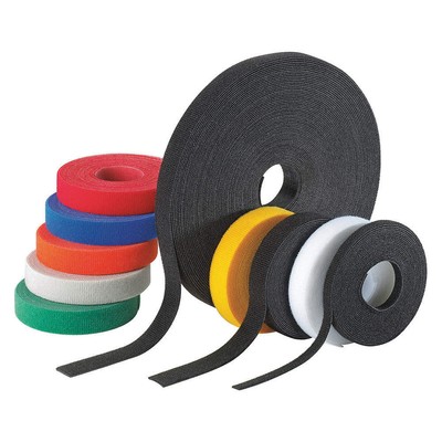 PANDUIT HLM-15R0 Hook-and-Loop Cable Tie Roll,15 ft,Black 2CNF4