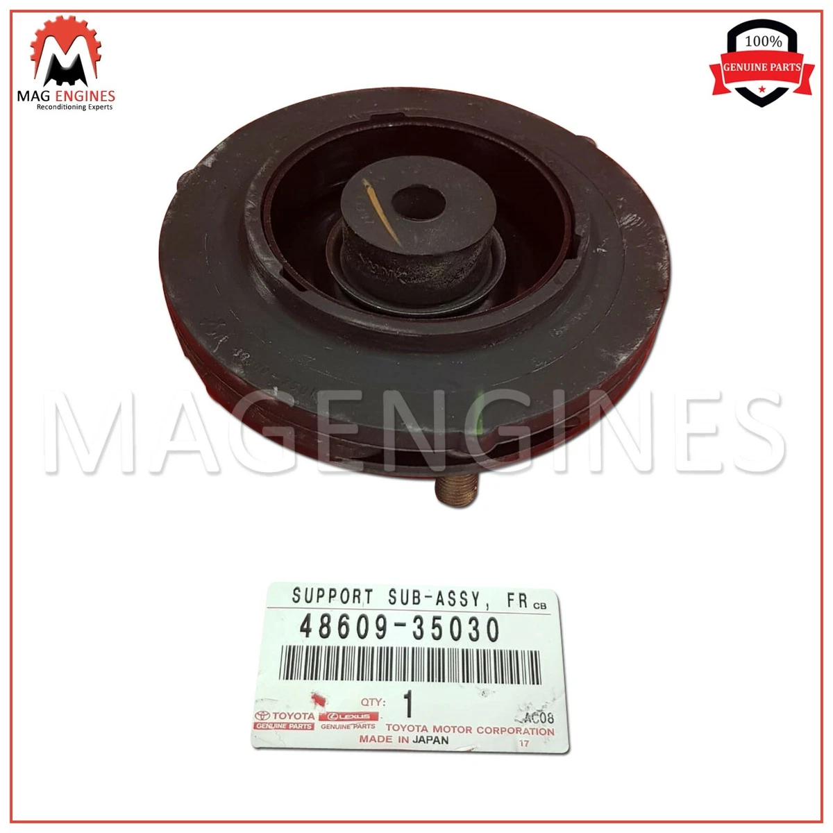 48609-35030 GENUINE OEM SUPPORT SUB-ASSY, FRONT SUSPENSION, RH/LH  