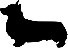 Corgi Vinyl Decal Sticker  Pembroke Welsh Cardigan Dog Puppy Sploot 