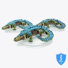 Ulgrem-Axaan x3 - Impossible Lands Pathfinder Battle Foes D&D Crocodile Skeleton