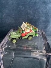 1995 Vintage Chrysler Corp Santa Jeep Peace on Earth World News Ornament- J