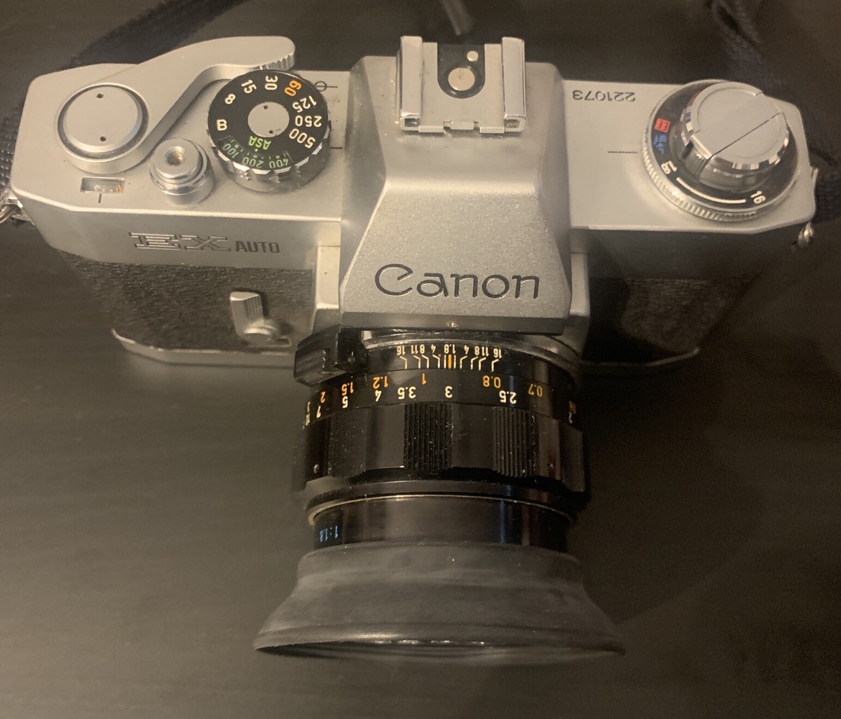 Canon EX Auto QL SLR Film Camera With 35mm 1:1.8 Lens Photography