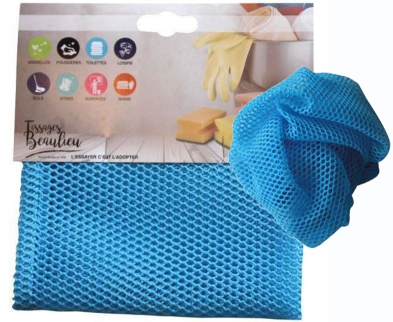 Rete Blu Maglia Pulizia Ultra Paglietta 34x34cm Piatti Rubinetto Tissag