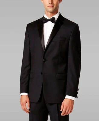 NEU RALPH LAUREN Herren Tux Schwarz Wolle Smoking Suit Anzug Blazer Jacke $375 - Bild 1 von 4
