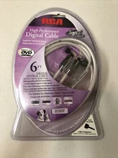 RCA Digital Optical Cable 6 Foot NIB