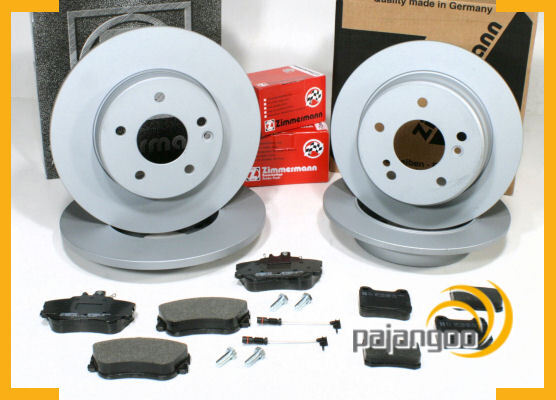 Zimmermann Bremsen Ø 284 Mm + Ø 258 Mm Vorne Hinten FüR Mercedes C-Klasse W202-image