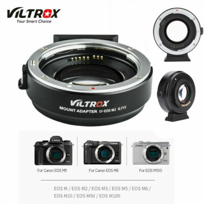 Viltrox EF-EOS M2 Lens Adapter 0.71x Speed Booster for Canon EF Lens to EOS-M