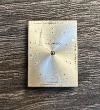 Vintage Mens 17j Swiss Movado Tank Style Watch Movement For Parts or Repair