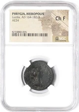 NGC Ch F 164-182/3 Phrygia Hierapolis Lucilla AE24 Ancient Provincial Coin