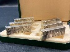 Coffret complet de 6 porte-menus Vintage en métal 1960-1970