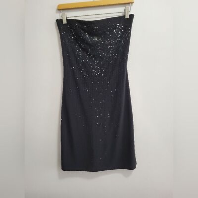 Joyce Leslie Vintage Y2K Fairy Witch Whimsigoth Strapless Sequin Dress Small