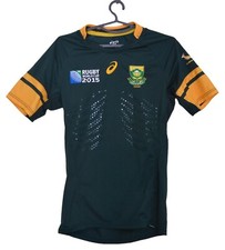 SOUTH AFRICA 2015 WORLD CUP RUGBY UNION SHIRT JERSEY SIZE S ADULT PLAYER ISSUE