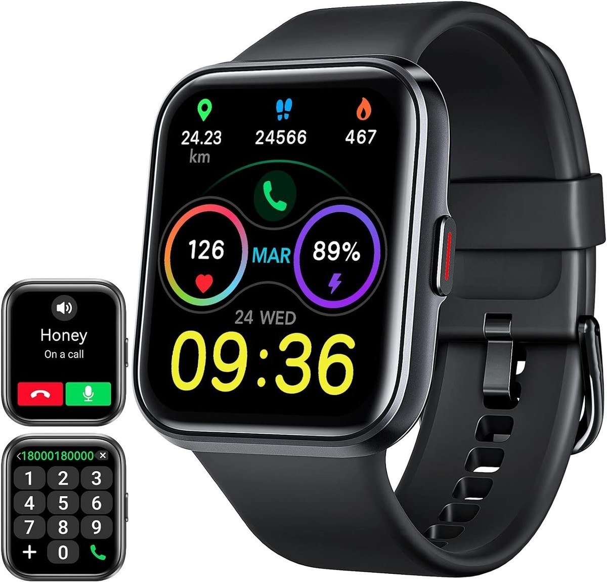 Smart Watch for Men Women Answer/Make Call Alexa Built-in Fitness for  OnePlus - Main Image