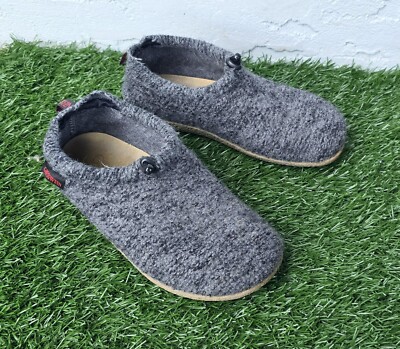 Giesswein Women s Vent Gray Wool Clogs Slippers Comfort Mule Size 39 US 8