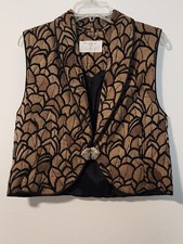 Longhorn Vintage Black And Tan Designed Tapestry Southwest/Boho Chic Sz M