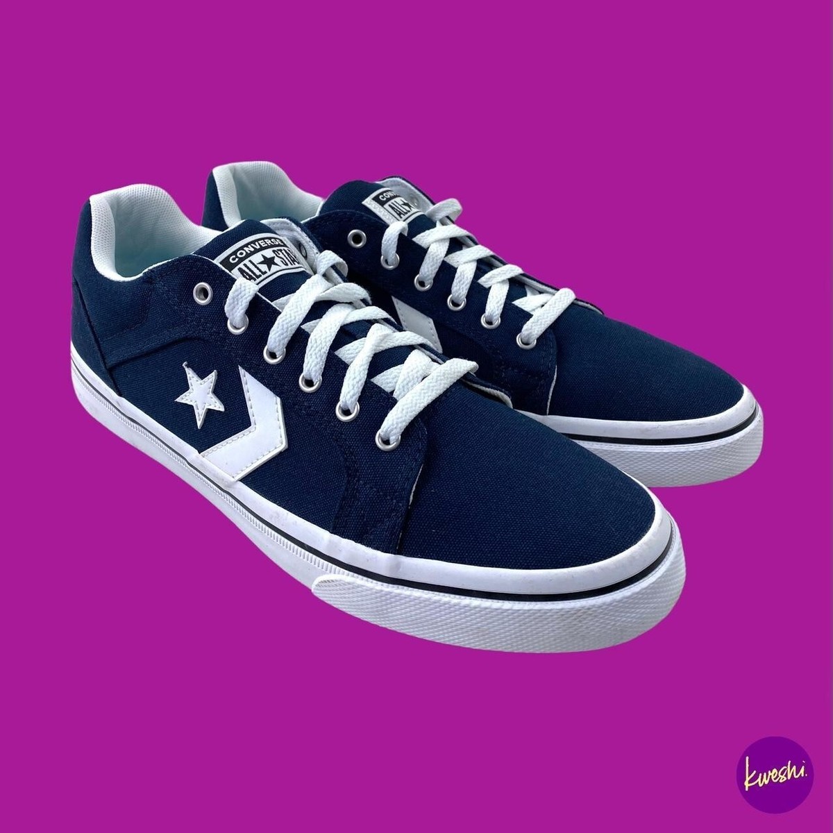 CONVERSE Teens El Distrito Canvas Trainers, 688780C, Chevron Logo