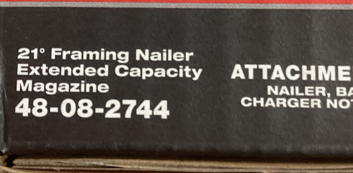 *NEW* Milwaukee (48082745) 30Degree Framing Nailer Extended Capacity