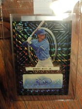 2022 Bobby Witt Jr 1/1 Panini Chronicles Obsidian Auto Blue Finite 1/1  RC