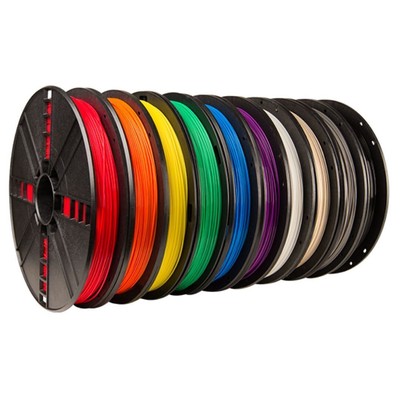 MakerBot MP06572 Large PLA Filament Spool Assorted Colors 10 Pack