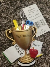 POLAR X Personalizable Christmas Tree Ornament- Trophy -Teacher Gift- New!