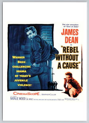 Rebel Without A Cause 1955 Film James Dean - Movie Poster Postcard