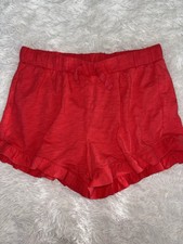 Crewcuts girls sz. 10 soft waist reddish/pink cotton ruffle shorts. NWOT