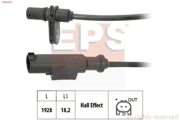 ABS Sensor Raddrehzahl Hinterachse FüR MERCEDES-BENZ VW Sprinter 3-T Kasten-image