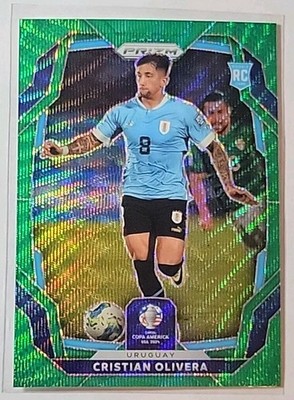 Cristian Olivera 2024 Panini Prizm Copa Green Wave Prizm Rookie Card #100